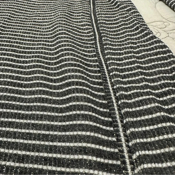 Anthropologie Akemi + Kin L Striped Gray & Metallic Top - Picture 5 of 8